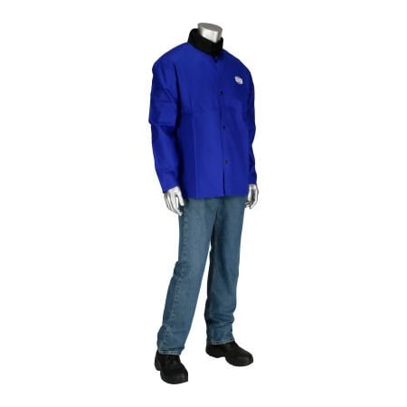 Pip Ironcat 9oz 30in Sateen Cotton Jacket, Royal Blue, 4XL 7050RB/4XL